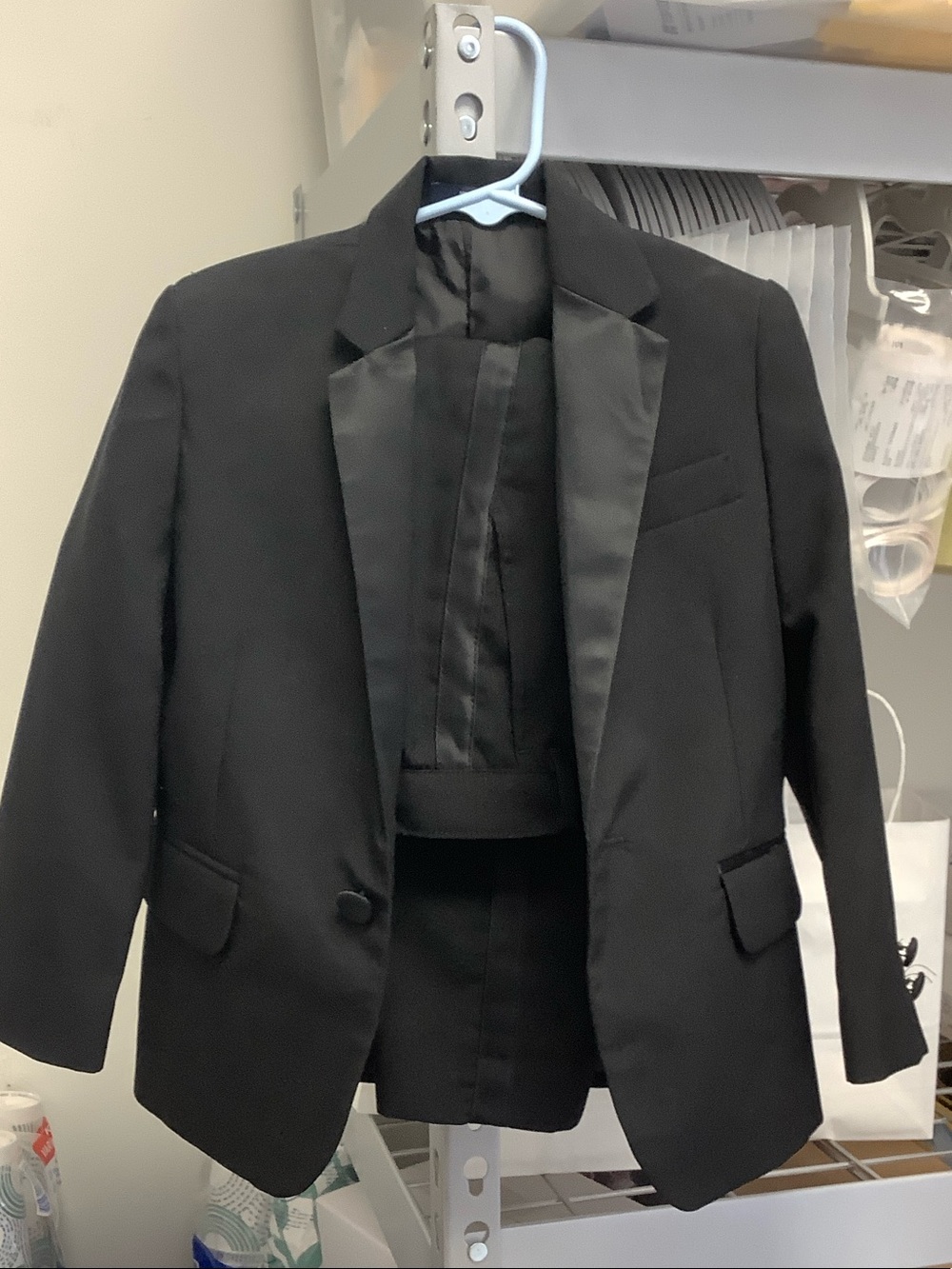 Nautica Black Satin-Lapel Tuxedo Jacket